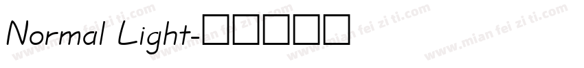 Normal Light字体转换